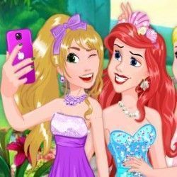Princesas da Disney selfie