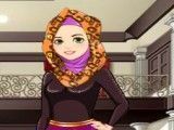 Garota árabe no salão