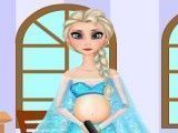 Elsa grávida limpeza do quarto