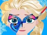 Pintura da máscara da Elsa