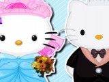 Hello Kitty roupas de noiva