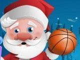 Papai Noel jogar basquete