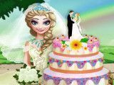 Fazer bolo da noiva Elsa