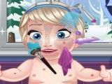 Bebê Elsa no spa