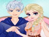 Elsa e Jack jantar vestir roupas