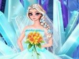 Vestido da noiva Frozen Elsa