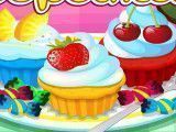 Fábrica de cupcakes coloridos