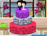 Decoração de bolo para casamentos