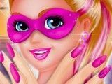 Manicure da Super Barbie