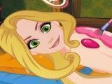 Princesa Rapunzel no spa