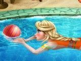 Elsa aula de natação
