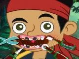 Cuidar dos dentes do Jack pirata