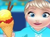 Preparar sorvete da Elsa bebê