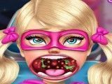 Médico da garganta irmã da Barbie