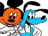 Colorir Pluto e Mickey