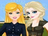 Elsa e Barbie moda