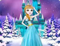 Vestir princesa do gelo