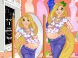 Princesa Rapunzel roupas para grávida