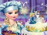 Casamento decoração do bolo da Elsa