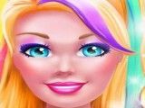 Maquiagem e cabeleireiro Super Barbie