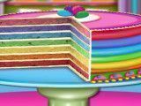 Receita de bolo arco-íris fácil