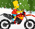 Andar de motocross com Bart Simpson