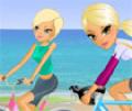 Arrumar as garotas para passearem de bicicleta