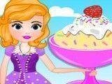 Princesa Sofia preparar sorvete