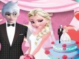 Elsa e Jack decoração do casamento