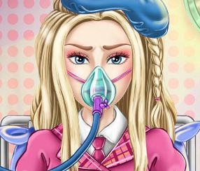 Barbie doente no hospital
