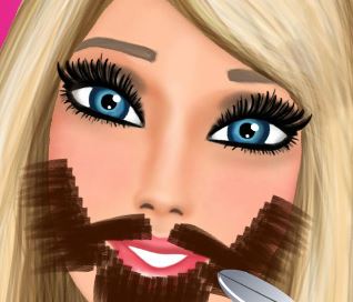 Barbie fazer barba