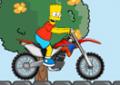 Bart Simpsons andando de moto