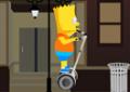 Bart Simpsons pegando objetos no cenário