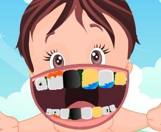 Bebê tratamento dos dentes