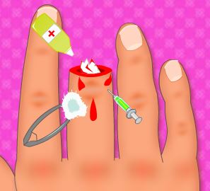 Cirurgia do dedo da mão