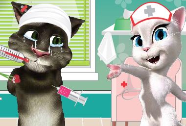 Cuidar do gato virtual no hospital