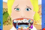 Cuidar dos dentes do garoto