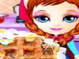 Frozen Anna fazer waffle