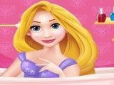 Princesa Rapunzel no banho