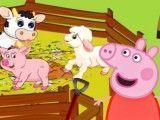 Peppa Pig cuidar dos bichinhos da fazenda