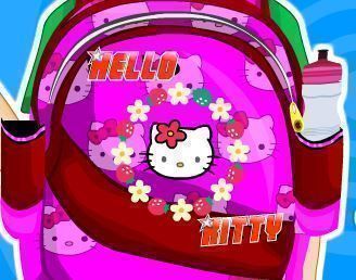 Decorar mochila da Hello kitty