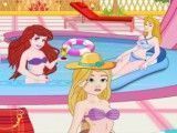 Princesas na piscina decorar