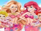 Barbie e Ariel na praia
