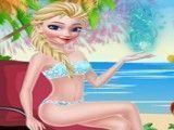 Elsa dia na praia
