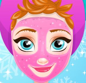 Elsa Frozen tratamento facial