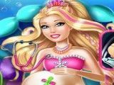 Cuidar da Barbie sereia grávida