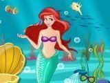 Princesa Ariel limpar mar