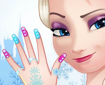 Fazer unhas da Elsa