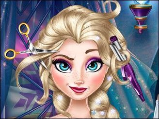 Filme Frozen Elsa no cabeleireiro