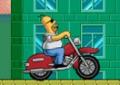 Homer pegar cervejas pilotando a moto